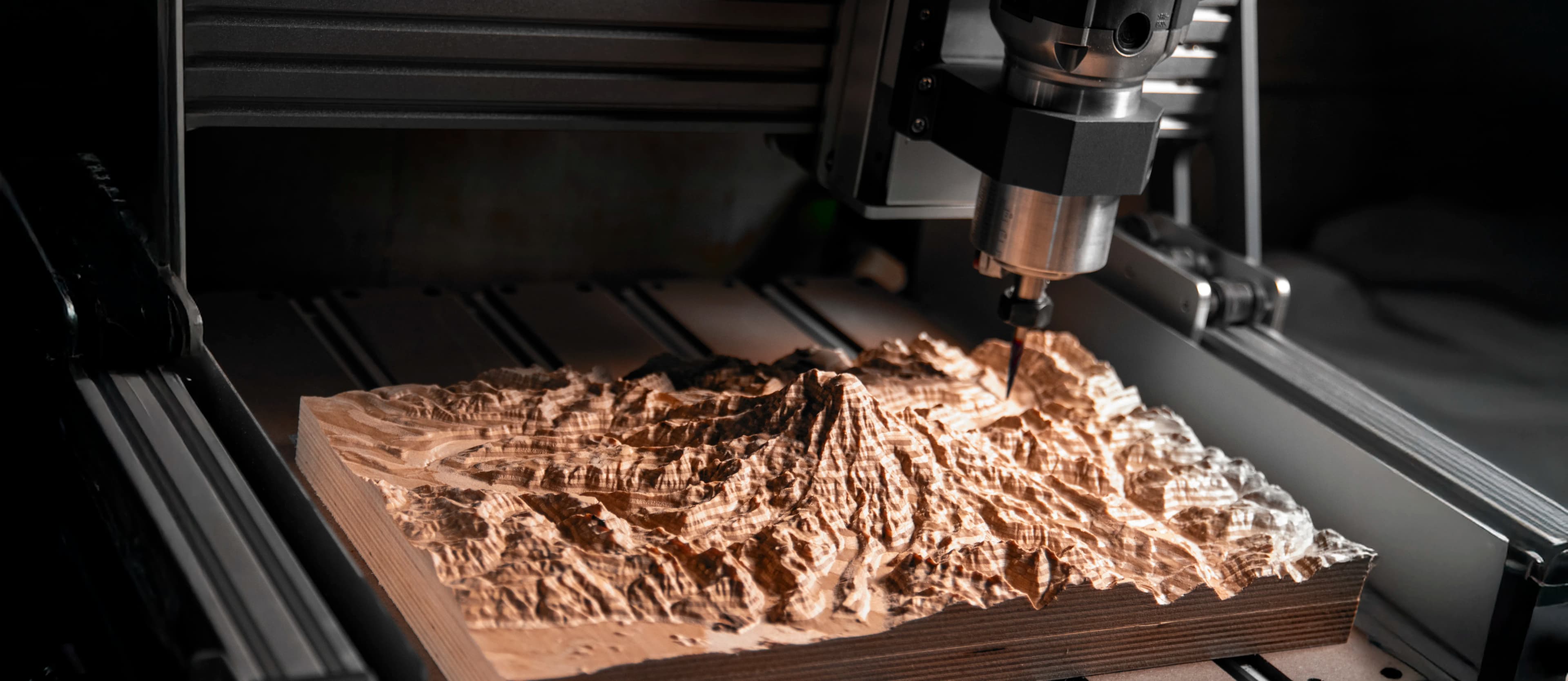 CNC Machine cutting wood